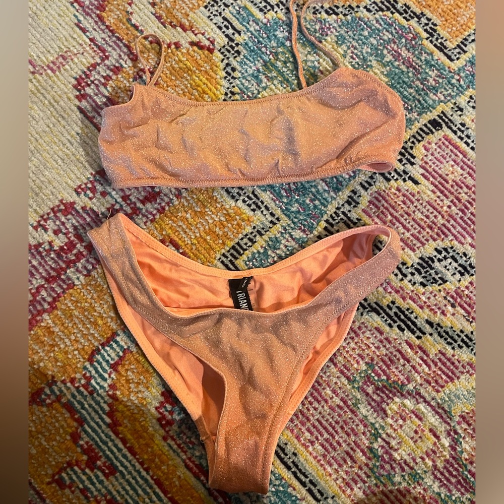 Triangl swim suit size small top and xs bottoms